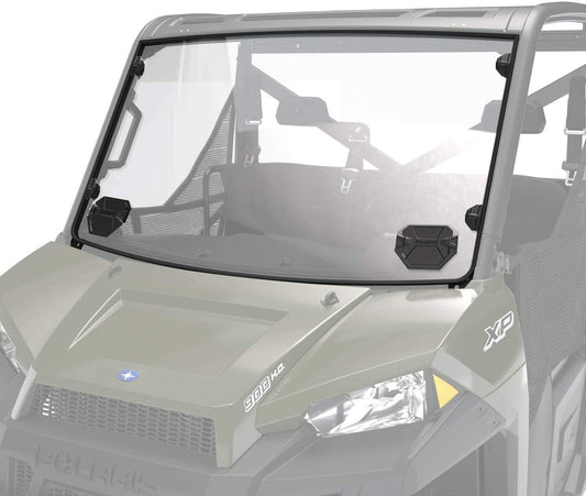 Hard Coat Poly Full Vented Windshield with Lock & Ride Technology