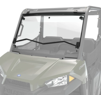 Polycarbonate Flip-Down Full Windshield, Clear