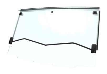 Polycarbonate Flip-Down Full Windshield, Clear